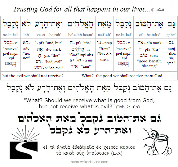 Job 2:10b Hebrew Lesson