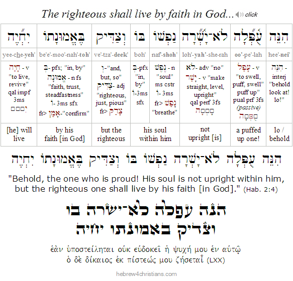 Hab 2:4 Hebrew Lesson